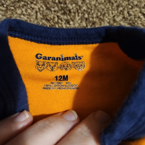 Garanimals 12 Months Boy's Short Sleeve Bodysuit - Picture 3 of 4